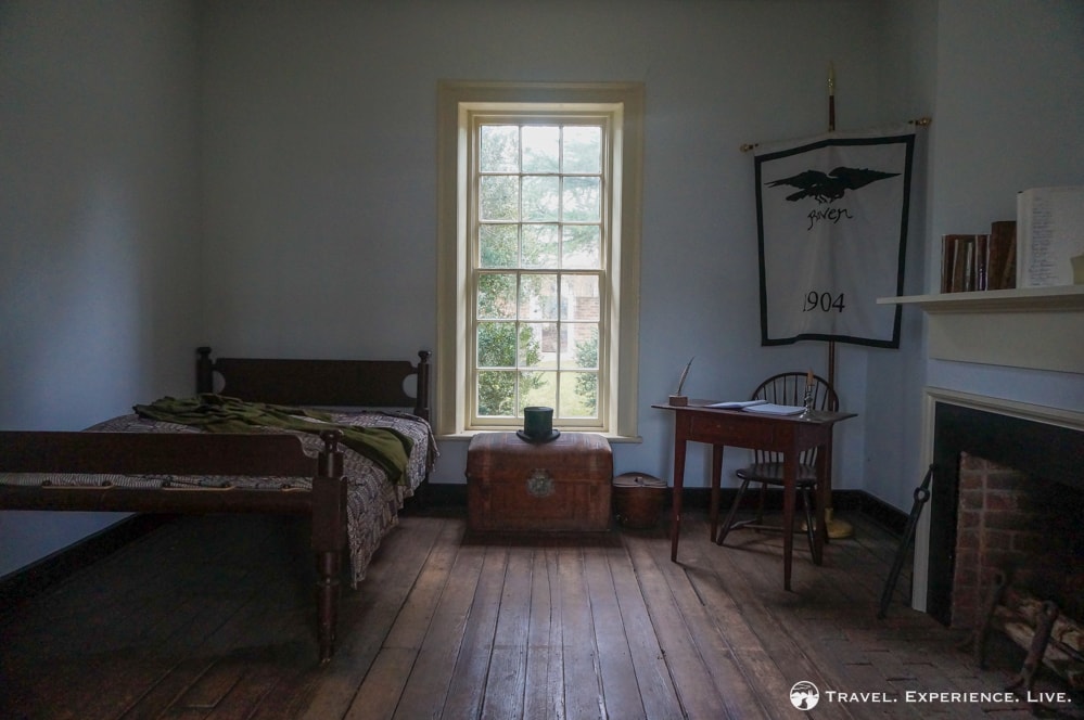 Edgar Allen Poe's room at the University of Virginia