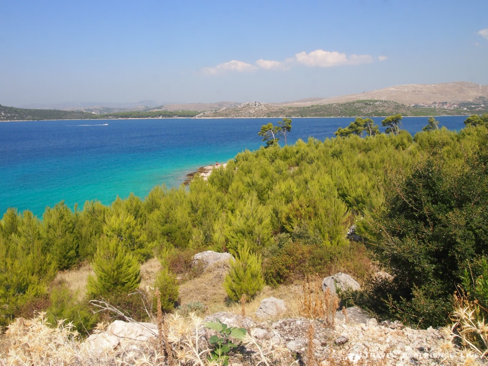 Crystal-clear water on the coast of Dalmatia, Croatia