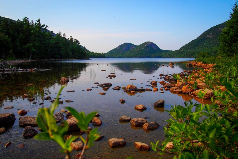 Jordan Pond in Acadia National Park, which was one of the most visited national parks in 2021