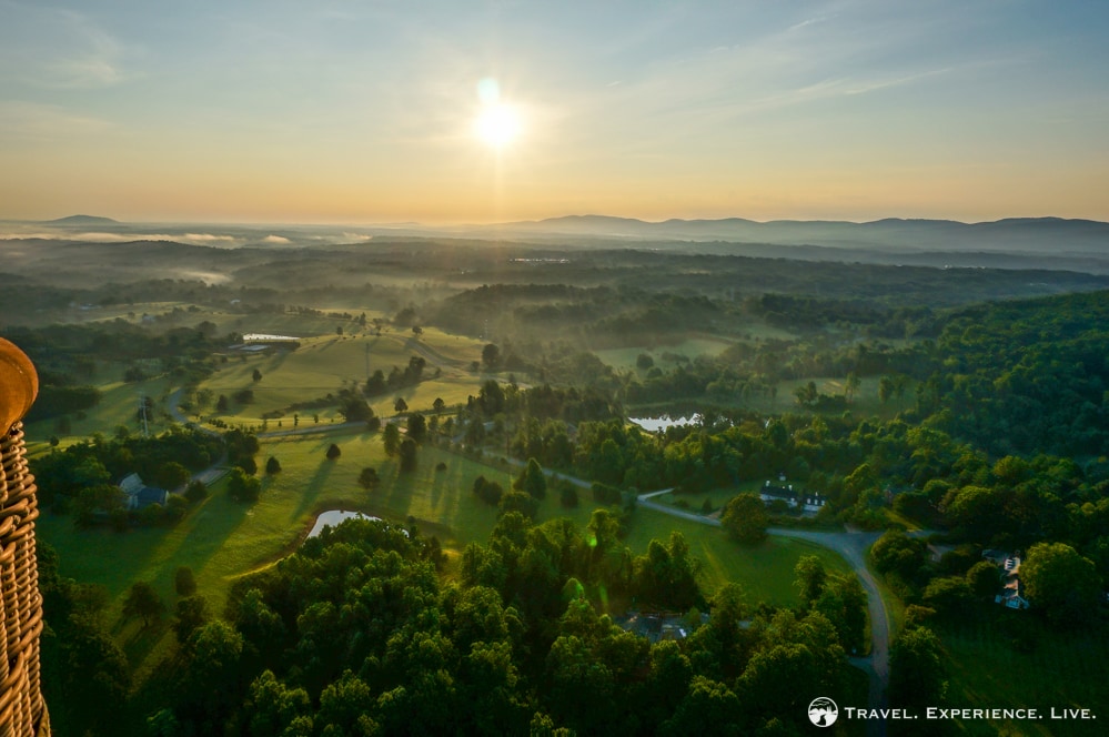 Sunrise over Albemarle County, Virginia