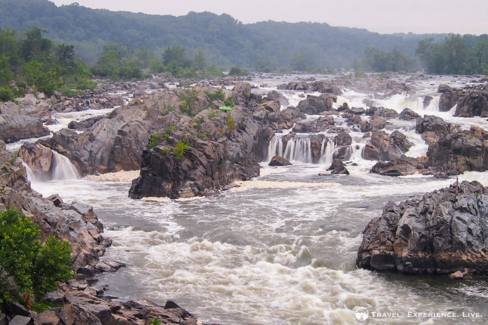 Great Falls Park waterfalls in Virginia