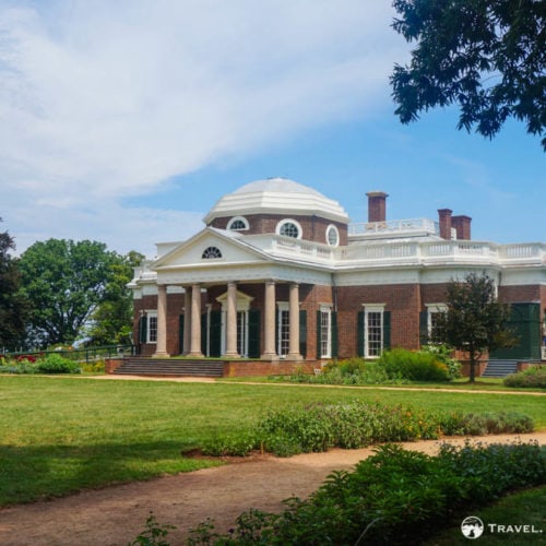 Western façade, Monticello