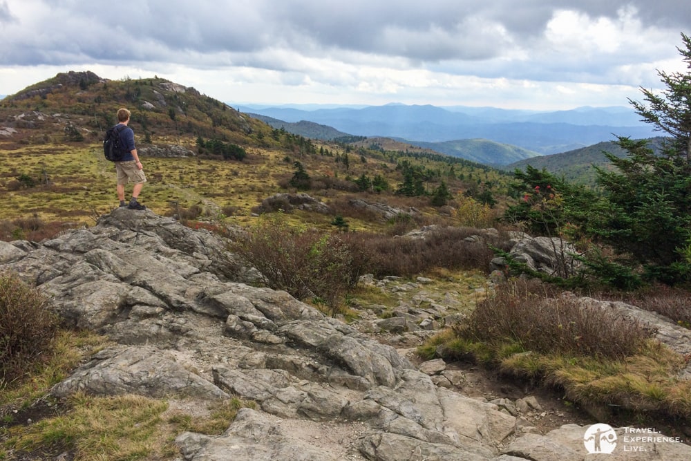 Admiring the mountain views in Mount Rogers National Recreation Area, Virginia
