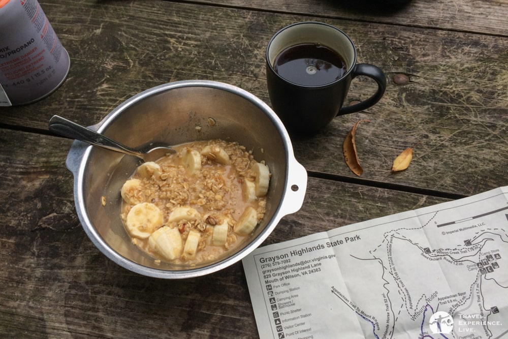 Camping breakfast