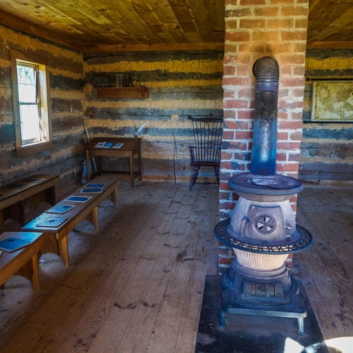 Interior of the Early American School House