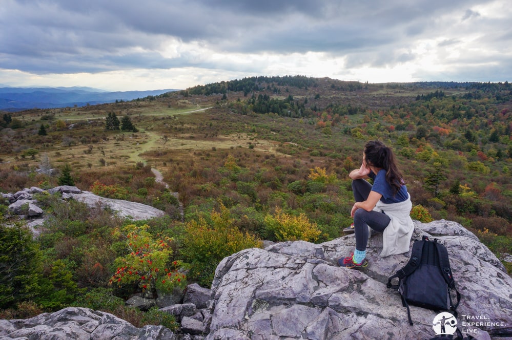 Enjoying the views in Grayson Highlands State Park, Virginia