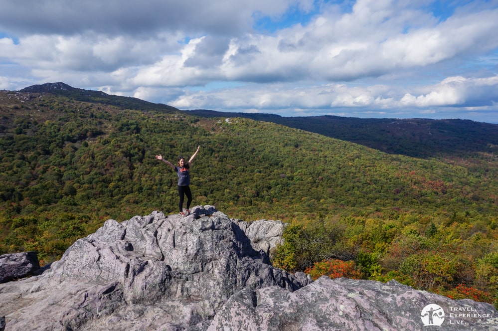 Happy hiking in Grayson Highlands, Virginia