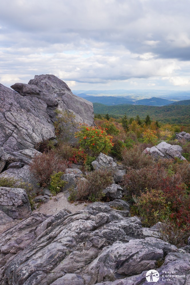 Huge boulders in Grayson Highlands