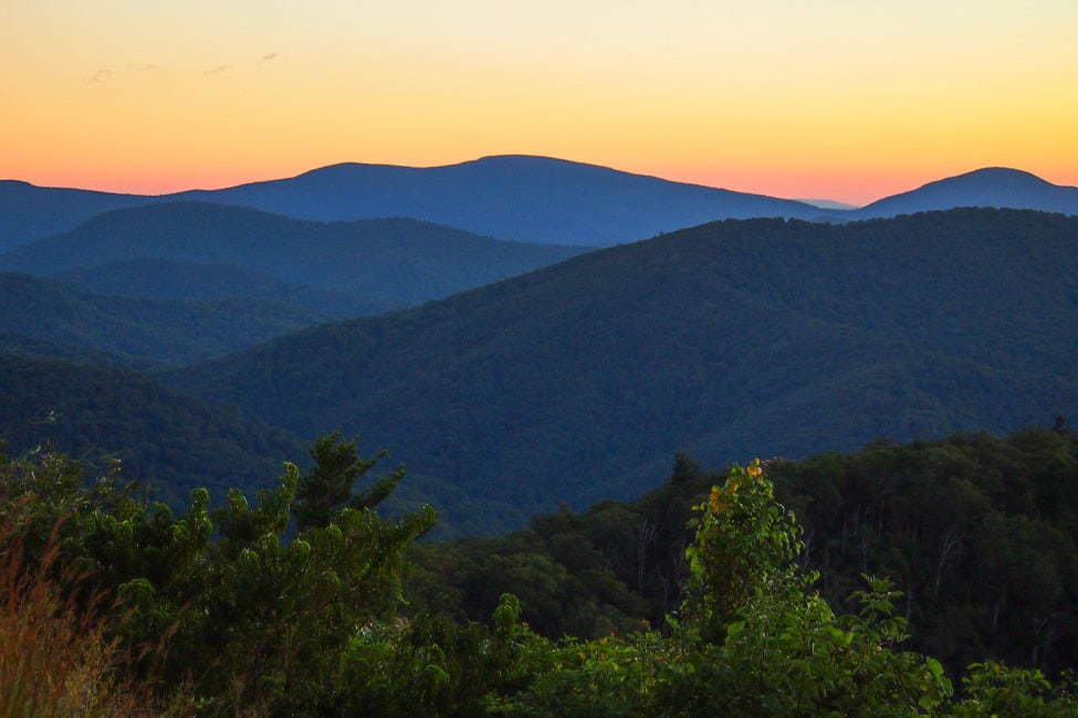 Dawn in Shenandoah National Park