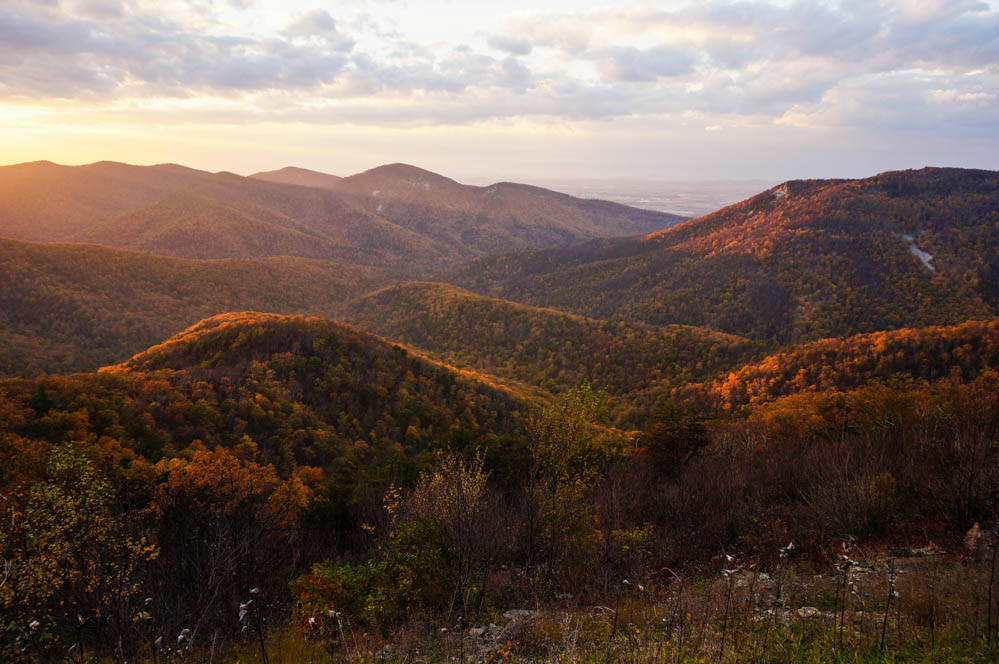 Dusk in Shenandoah National Park