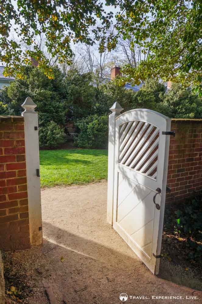 Gate at the UVA gardens