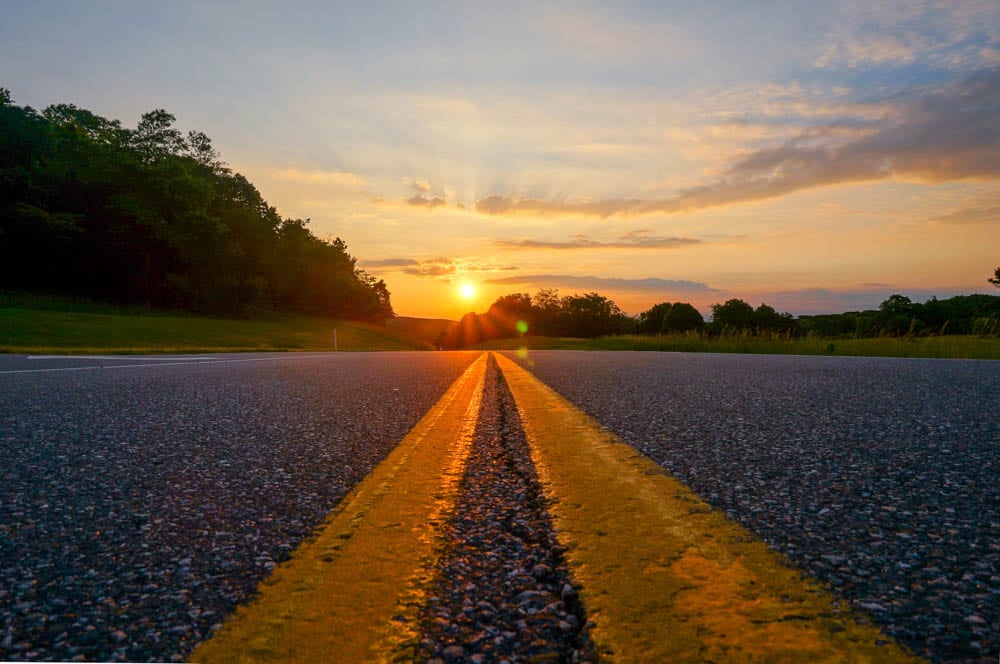 Sunrise on Skyline Drive