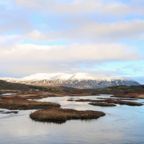 Lake in Thingvellir National Park, Iceland