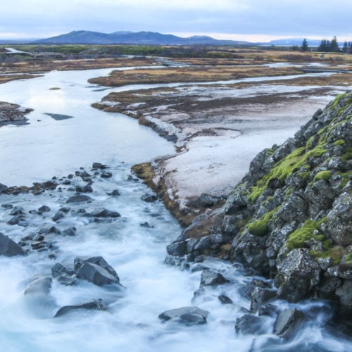 Öxará river in Þingvellir National Park, Iceland