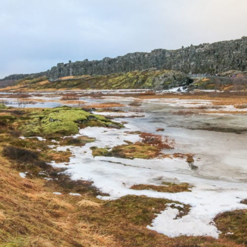 View of Everyman's Gorge, Thingvellir National Park, Iceland