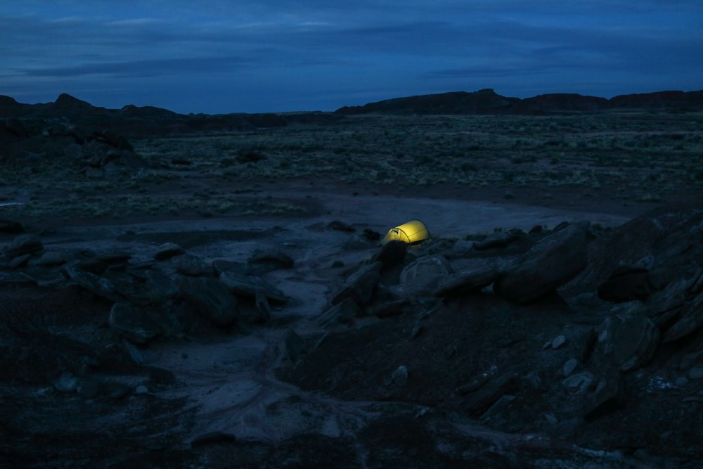 Camping in the Painted Desert, Petrified Forest National Park, Arizona