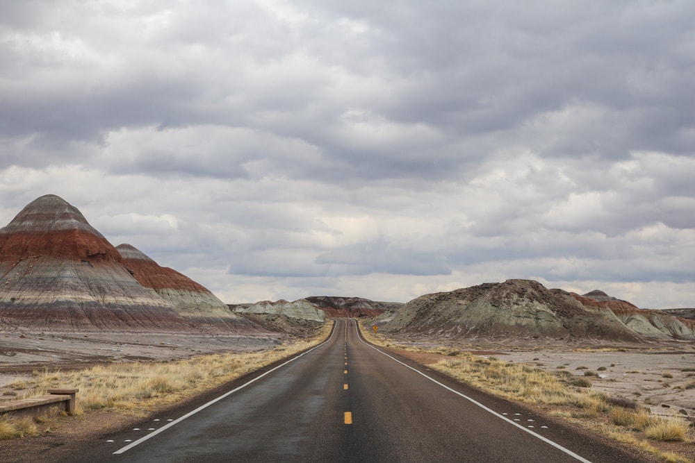 Road in Petrified Forest National Park, Arizona