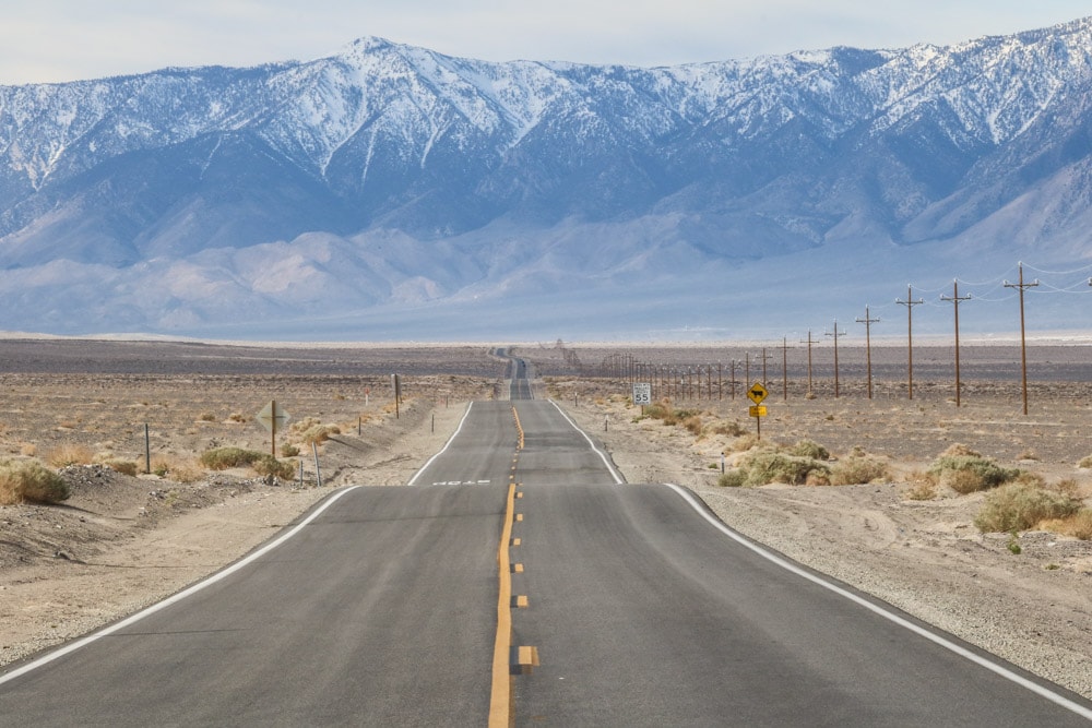 Road in Death Valley, California