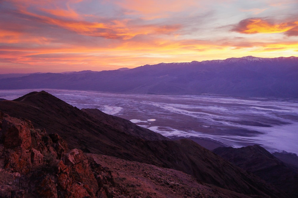 Sunset at Dante's View, Death Valley National Park, California