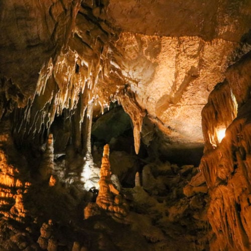 Dripstones, Mammoth Cave, Kentucky