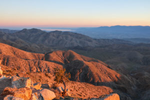 Sunset at Keys View, Joshua Tree National Park, California