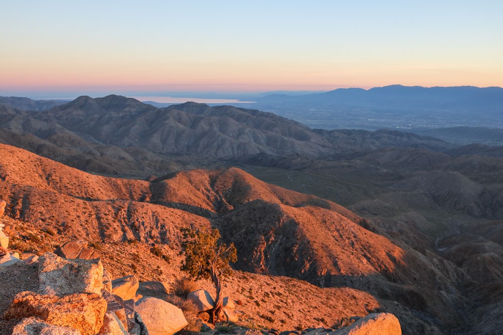 Sunset at Keys View, Joshua Tree National Park Attractions
