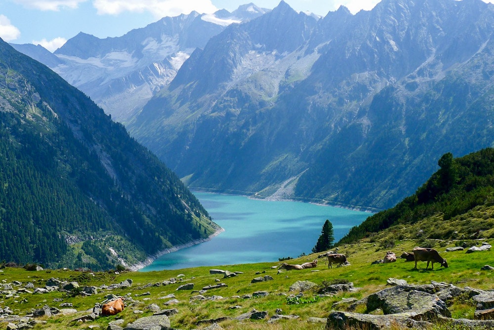 Mountain landscape in Tirol, Austria