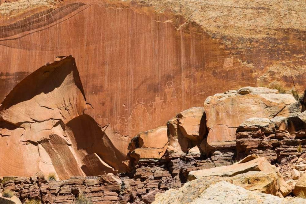 Petroglyphs in Capitol Reef National Park, Utah