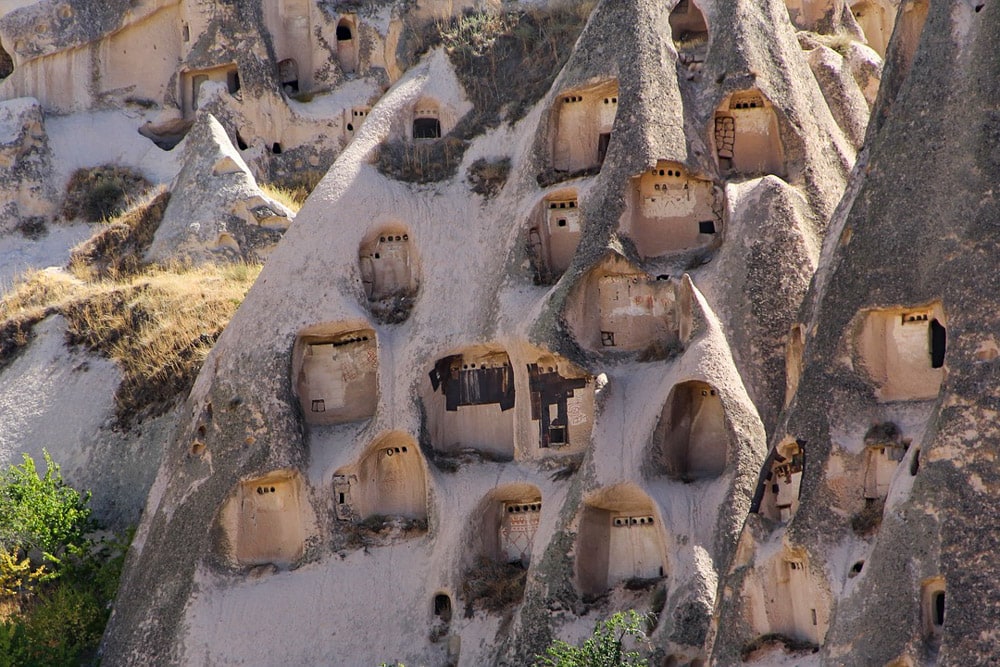 Rock dwellings in Cappadocia