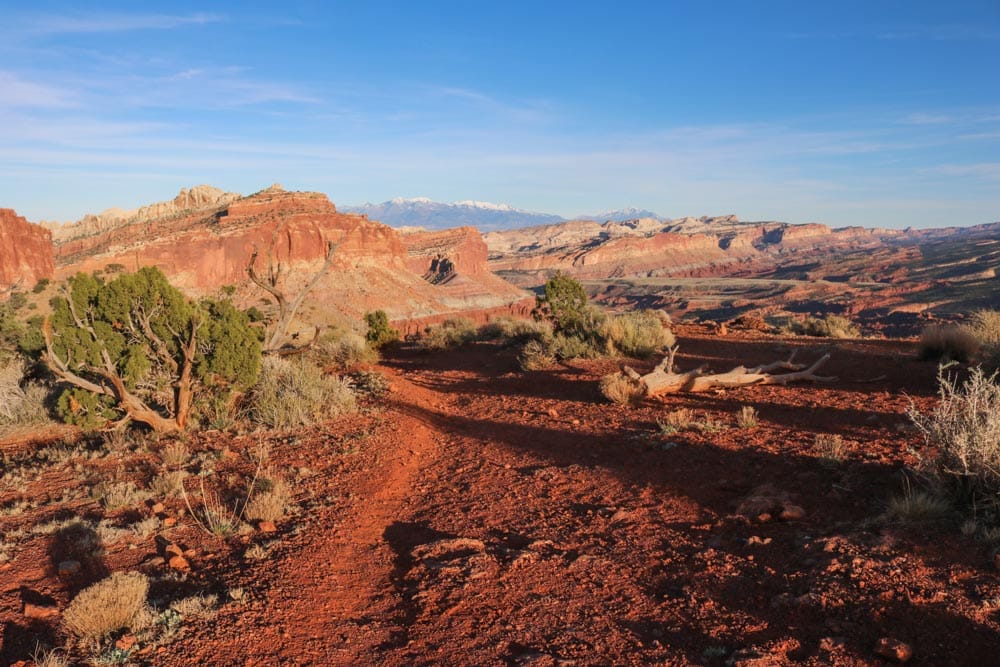 Hiking trail in Capitol Reef National Park, Utah