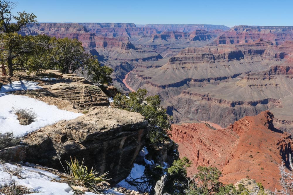 Snow in Grand Canyon National Park, Arizona