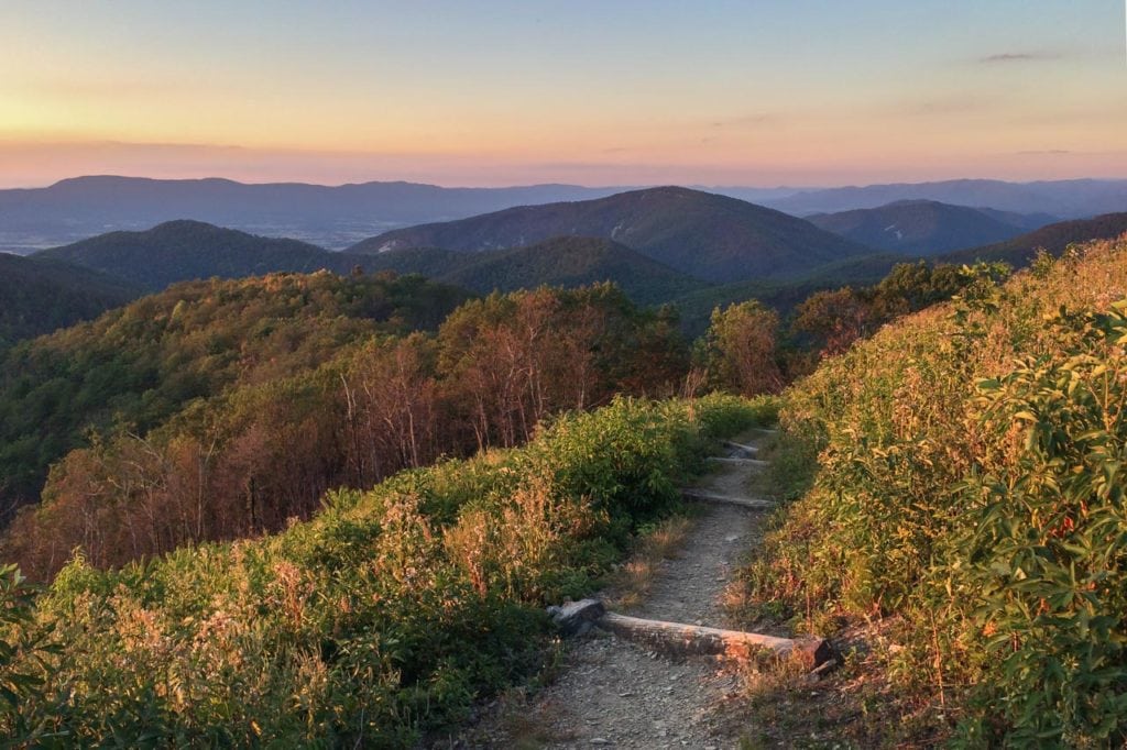 Brown Mountain Overlook, Best Places to Watch the Sunset in Shenandoah National Park