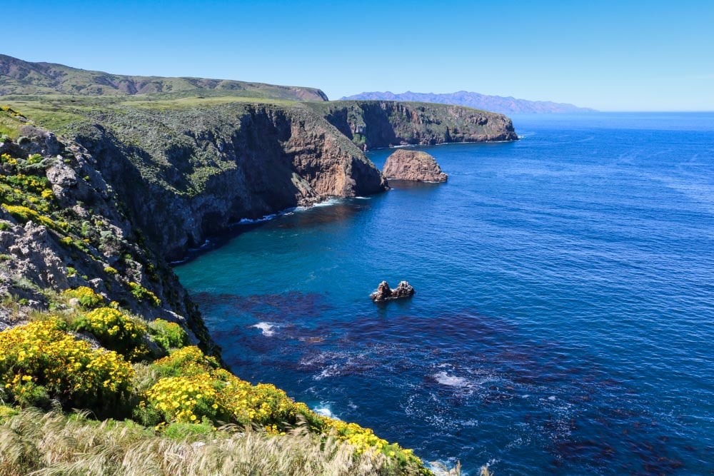 Coast of Santa Cruz Island, Channel Islands National Park - US National Parks That Used to Be National Monuments