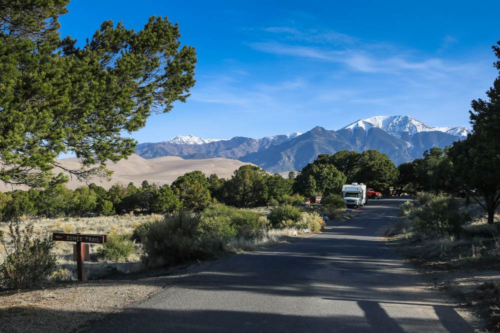 Pinon Flats Campground, Great Sand Dunes National Park, Colorado