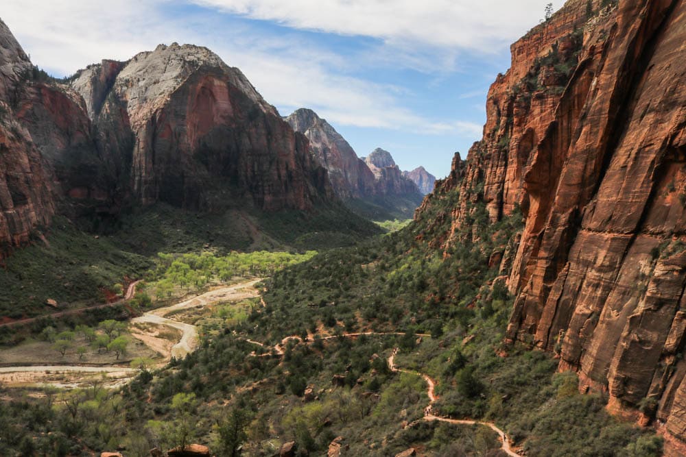 Angel's Landing Trail in Zion Canyon, Zion National Park
