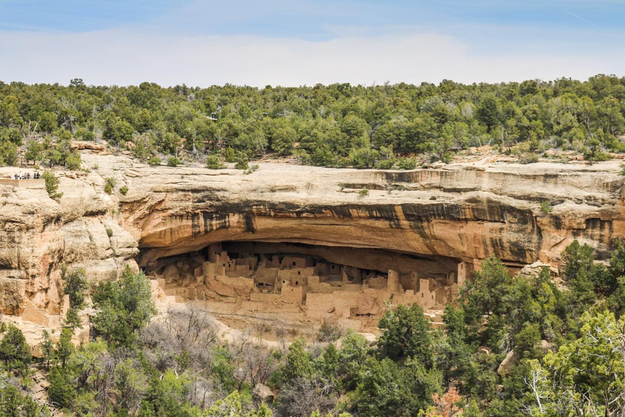 Cliff Palace seen from Sun Point View in Mesa Verde National Park, Colorado