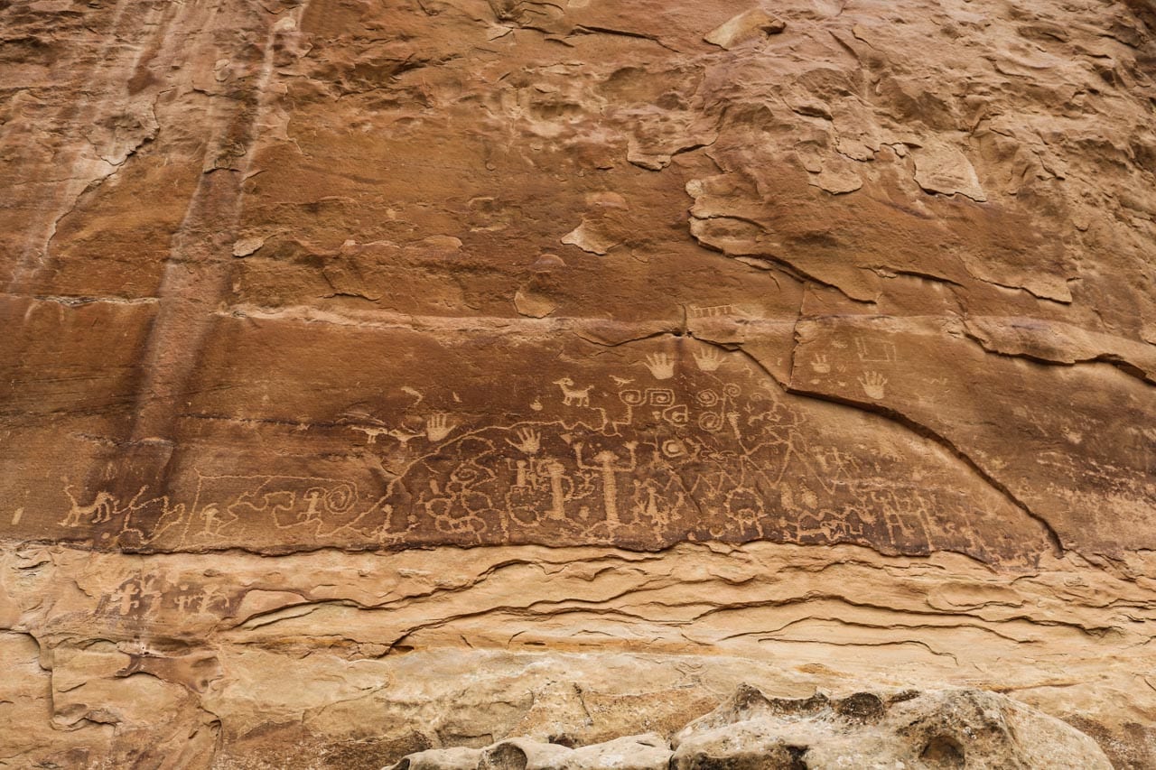 Petroglyph Rock Art in Mesa Verde National Park, Colorado
