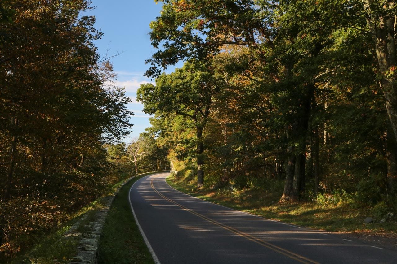 Skyline Drive in Shenandoah National Park, Virginia