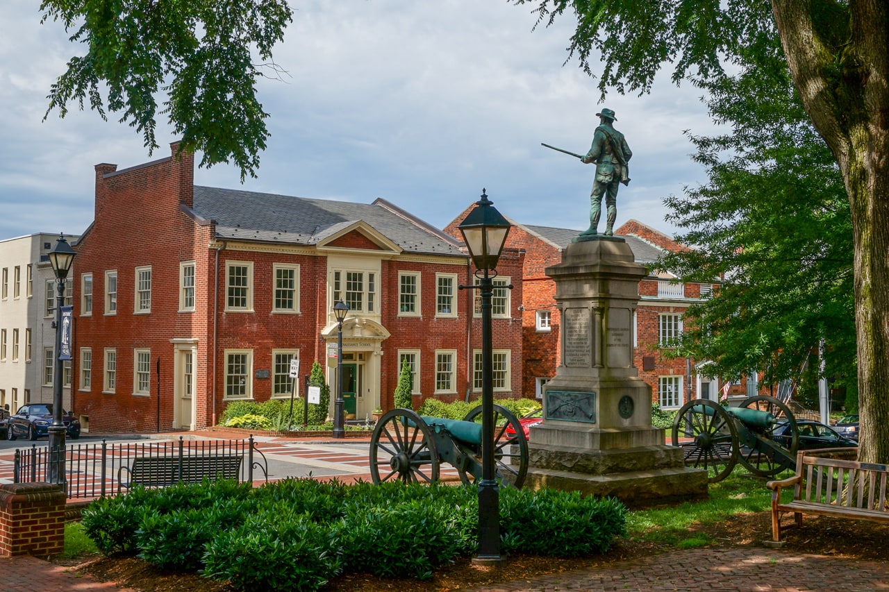 Court Square in Charlottesville, Virginia - National Park Gateway Towns