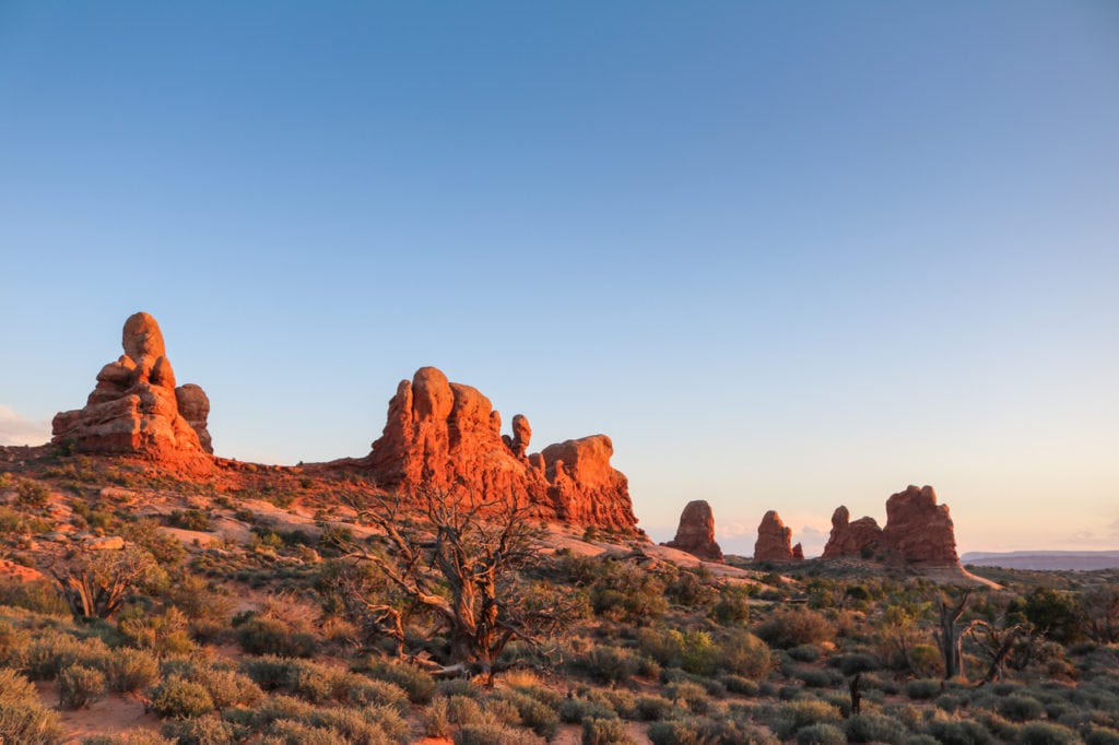 Evening Glow, Arches National Park, Utah - Which National Parks Are Open?