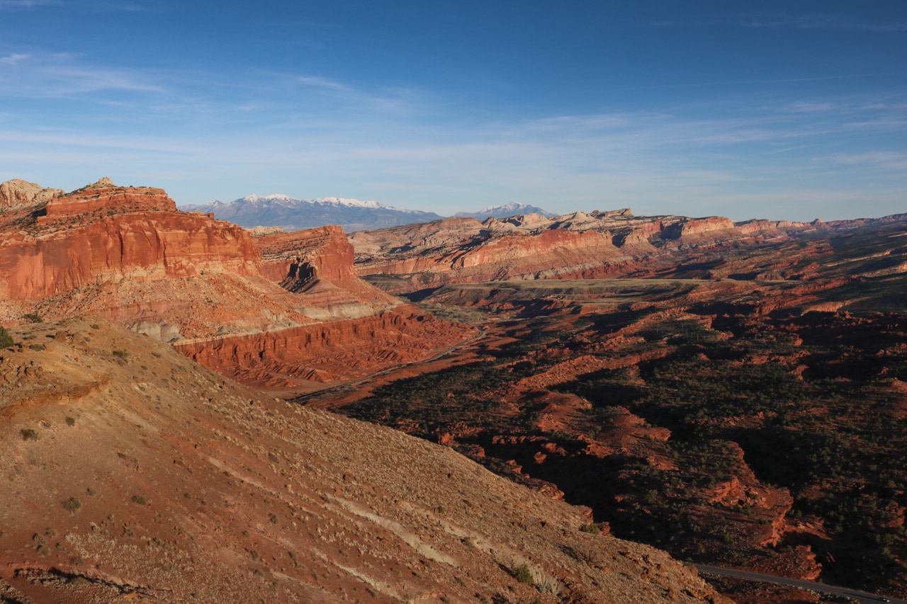 Chimney Rock Loop landscape, Capitol Reef National Park