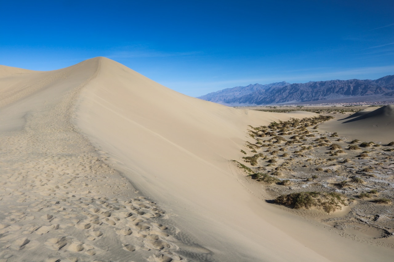 Sand dune, Mesquite Flat Sand Dunes in Death Valley