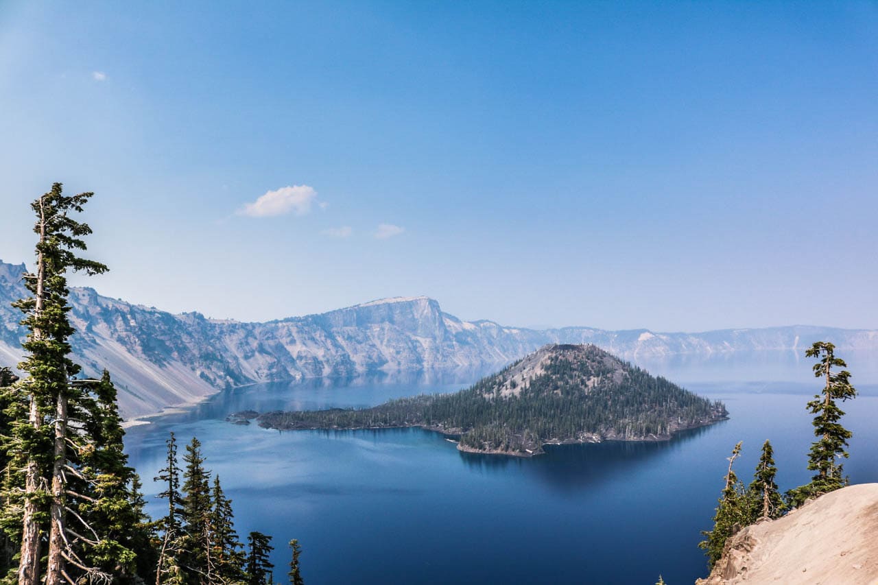 Wizard Island in Crater Lake, Oregon - National Parks in the Pacific Northwest