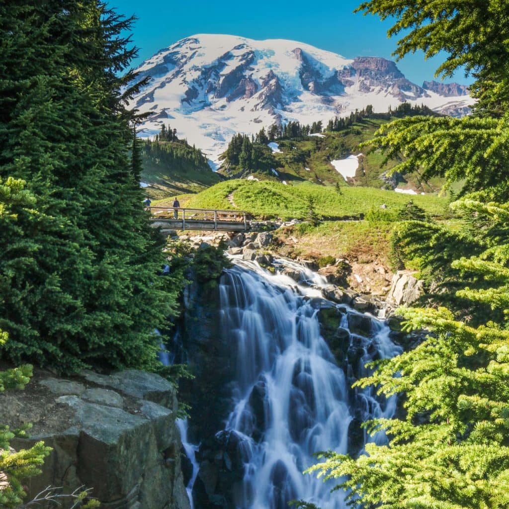 Myrtle Falls on the Skyline Trail Loop, Mount Rainier National Park