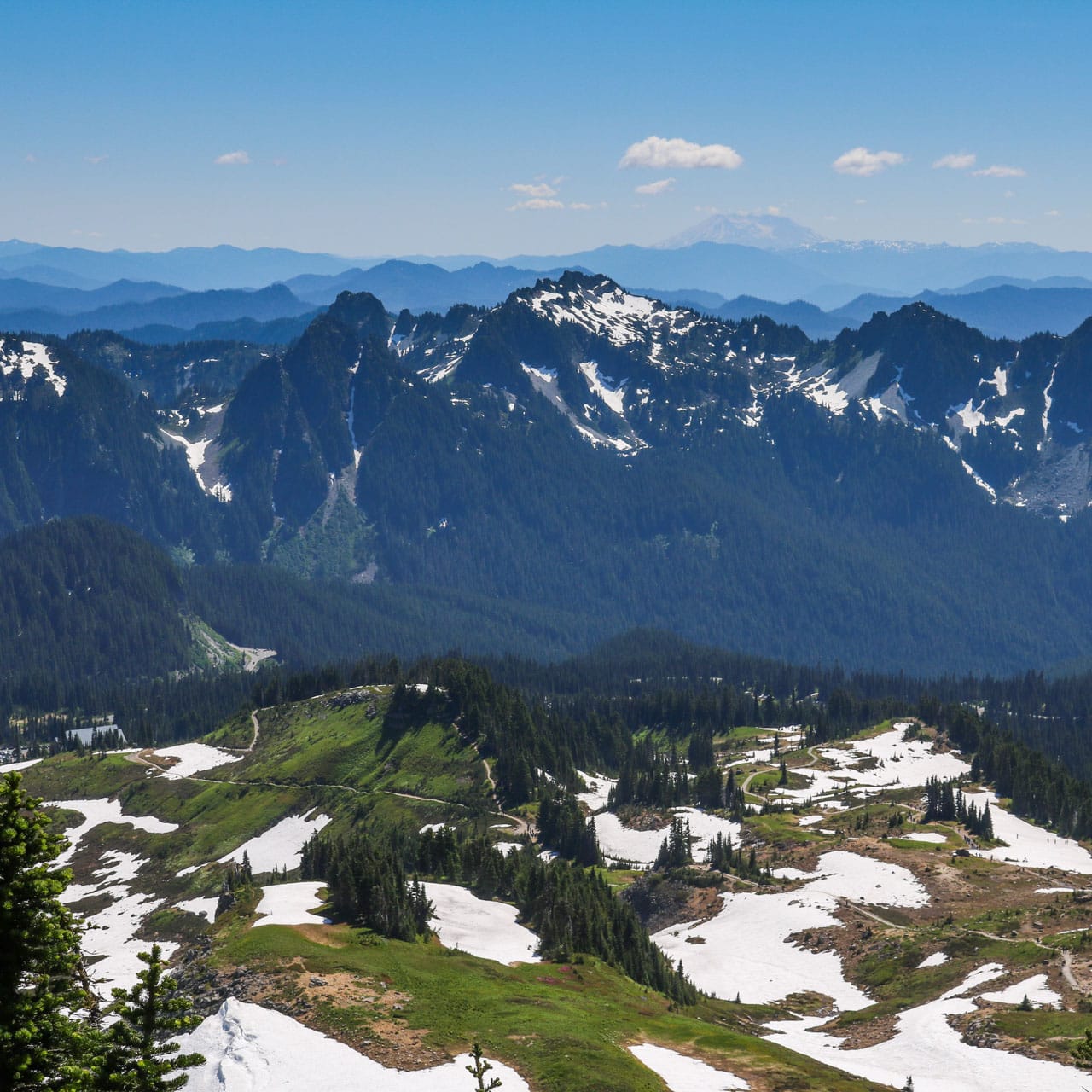 View of Paradise from Panorama Point, Mount Rainier National Park