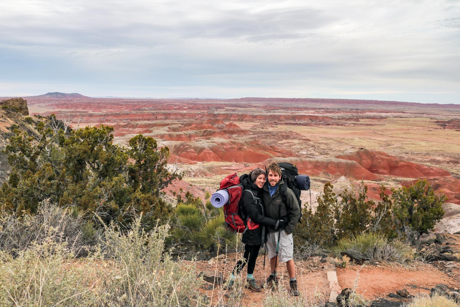 Hiking in the Painted Desert, Petrified Forest National Park