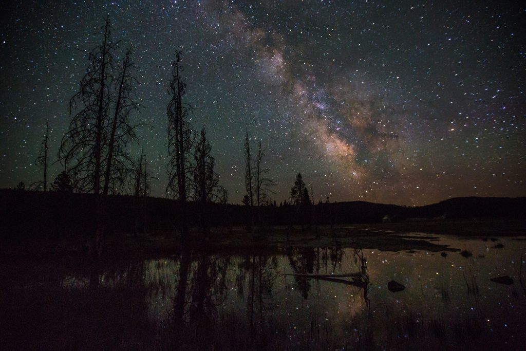 Milky Way in Yellowstone National Park - NPS Neal Herbert