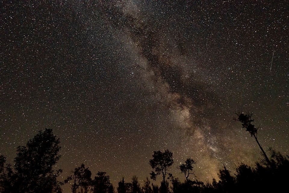 Milky Way stars in Voyageurs National Park, Minnesota - NPS - Best National Parks for Stargazing
