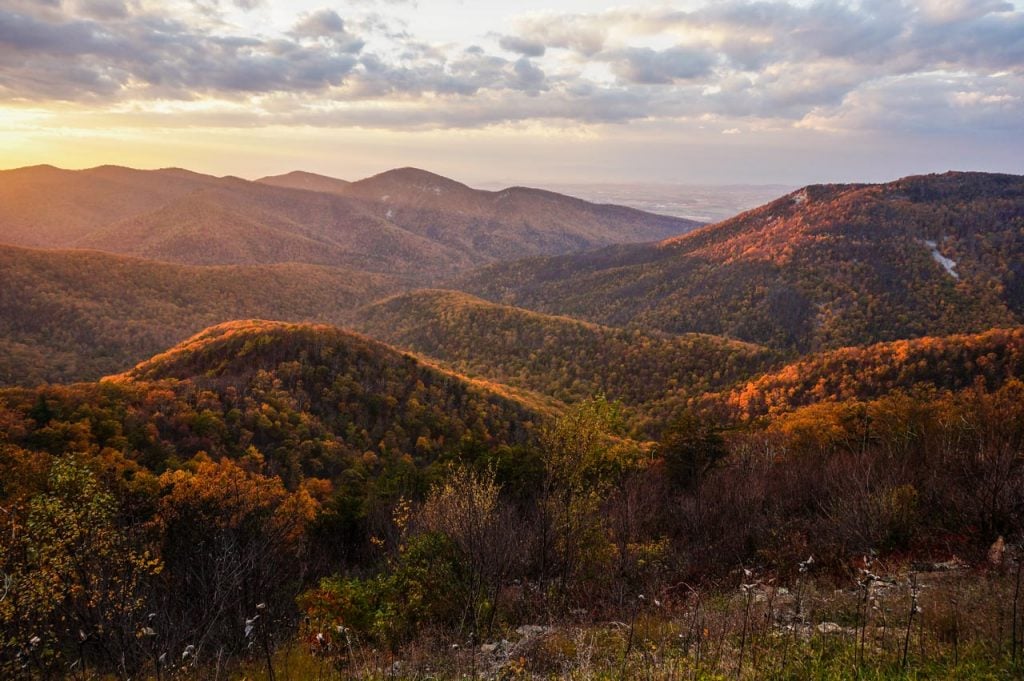 Fall Colors in Shenandoah National Park, Virginia