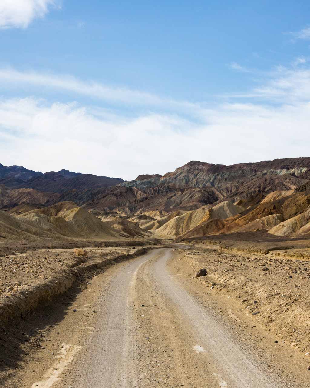 Death Valley National Park mountain biking dirt road